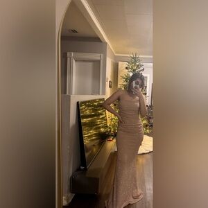 Windsor Glittering Beige Dress